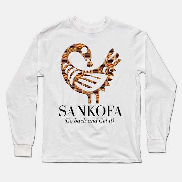 Sankofa (Go back and get it) Long Sleeve T-Shirt by ArtisticFloetry